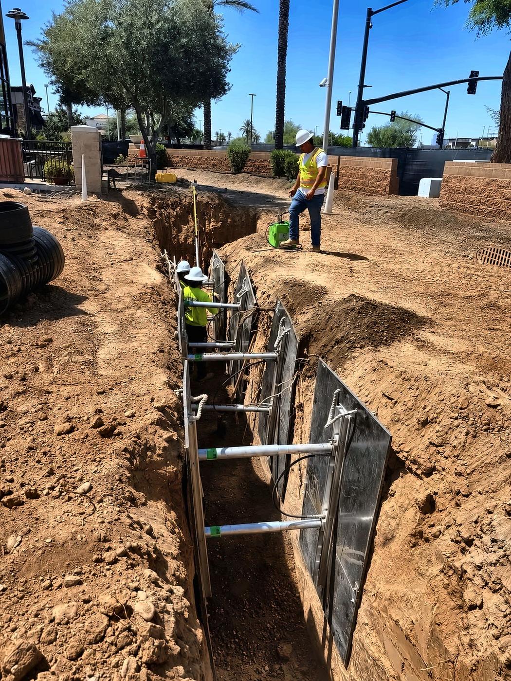 Trench shields — deep utility work