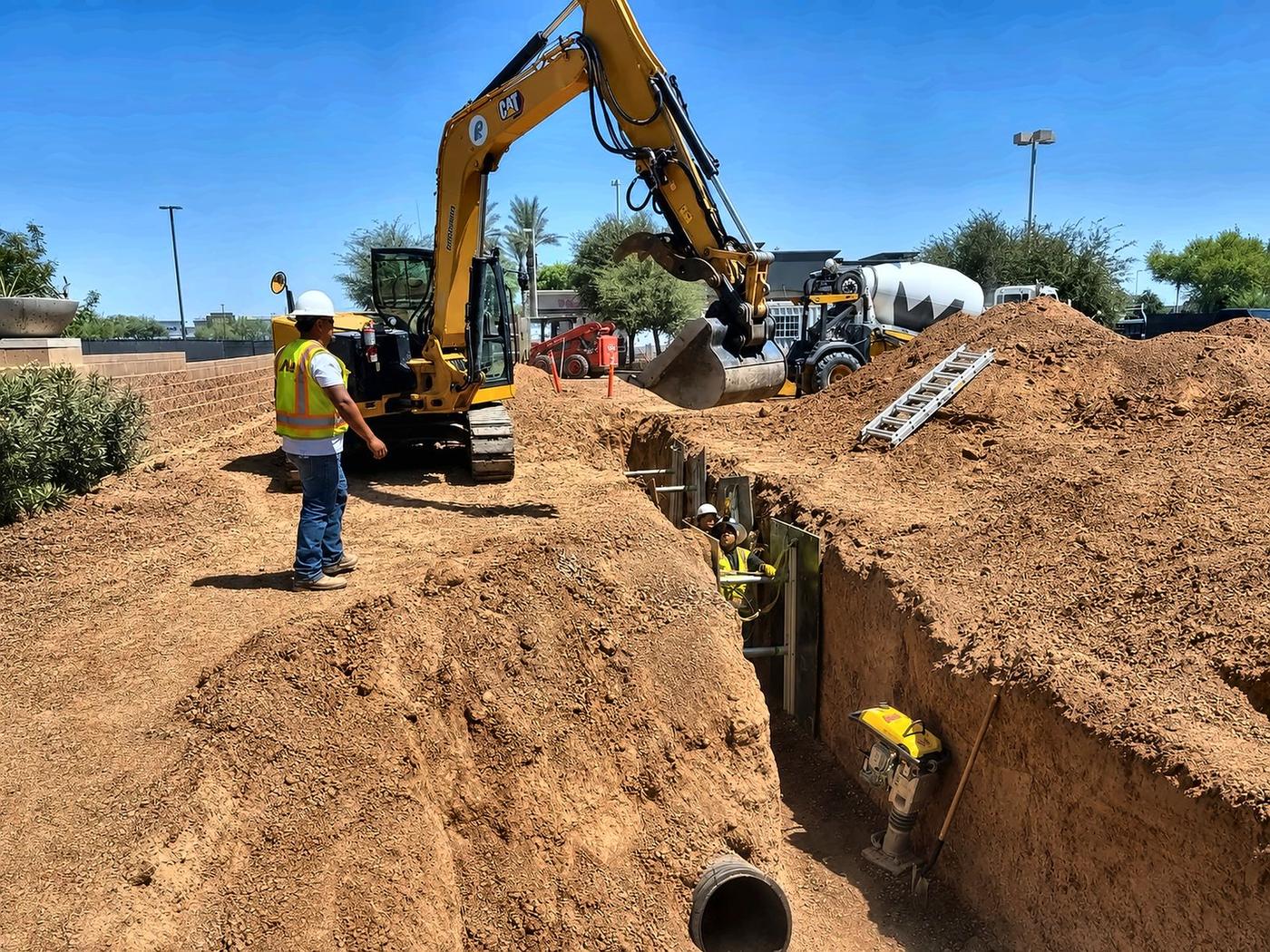 Storm drain installation
