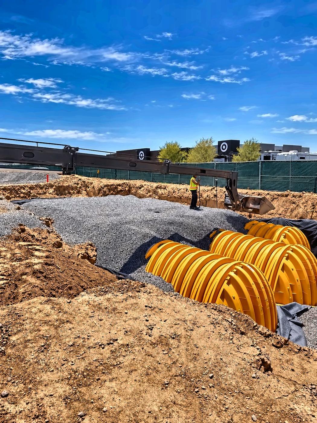 Retention chambers — bedding & backfill