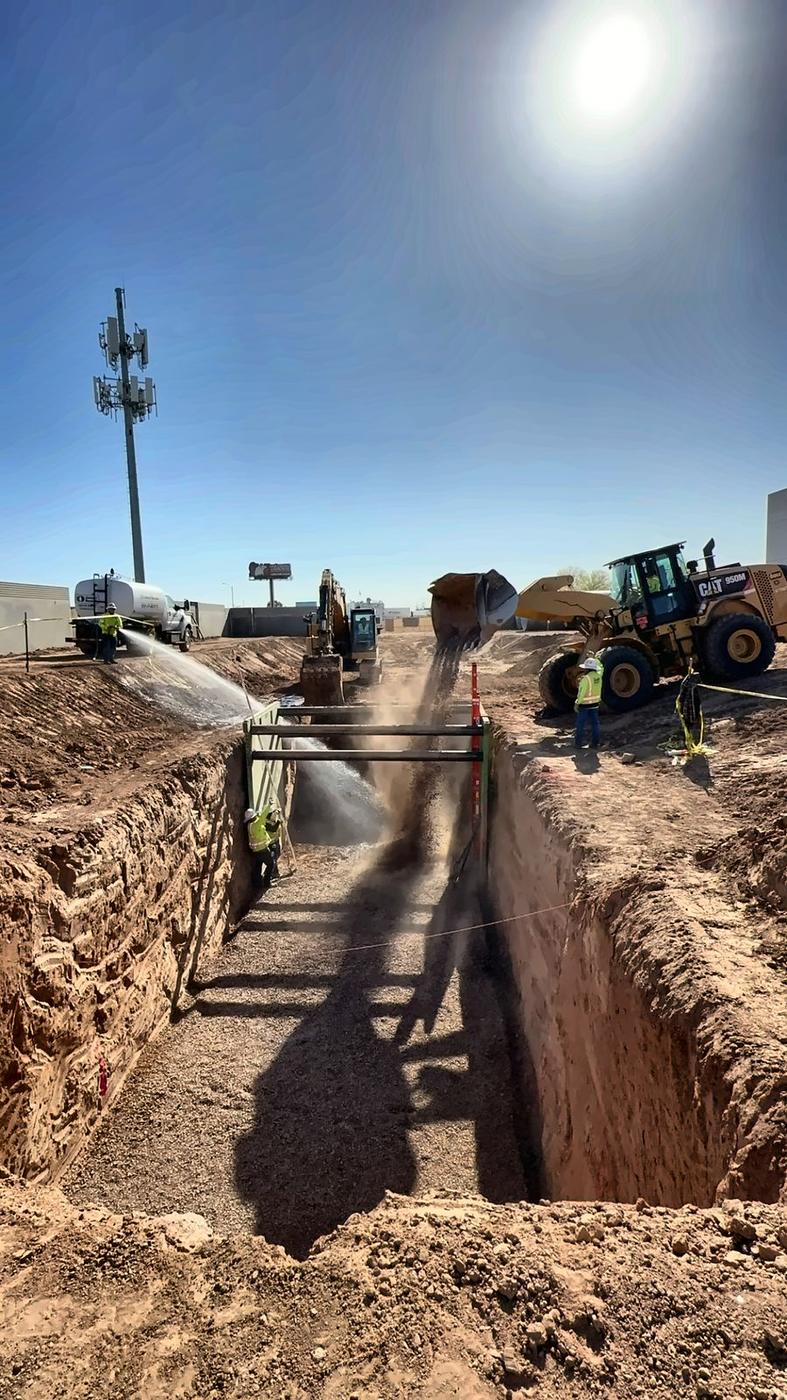 Trench backfill operations